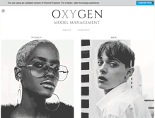 Tablet Screenshot of oxygenmodels.com